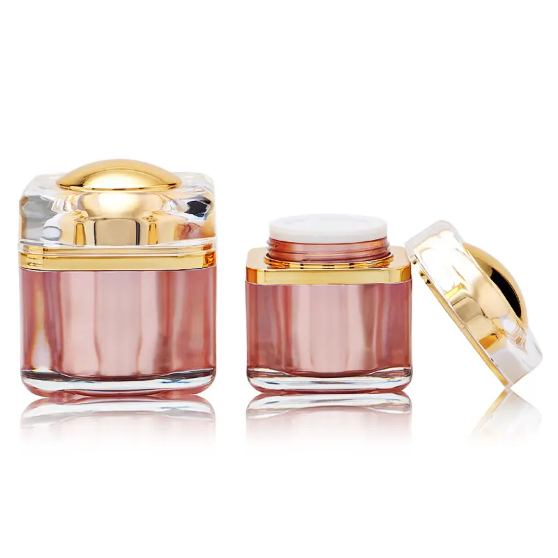 Hot New Products 20G 30G 50G Pink Acrylic Cream Jars For Cosmetics Packaging Containers