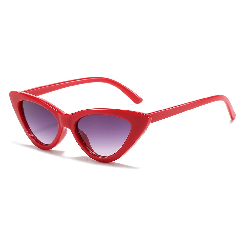 Wholesale high quality Fashion shades sun glasses triangle sexy women retro cat eye sunglasses