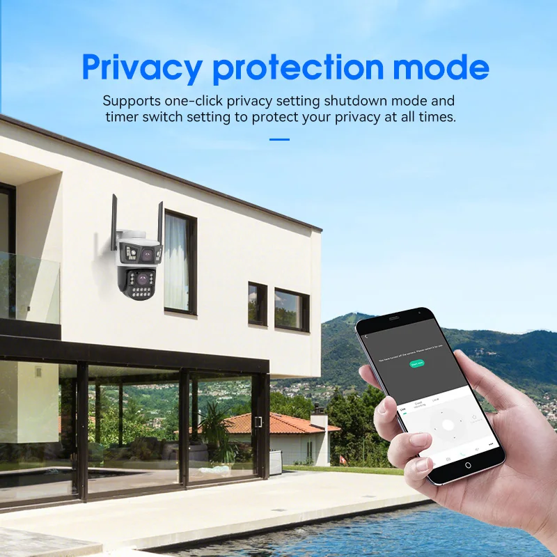 Anywii Wifi Ip Hd 8x Zoom Wireless Outdoor Powered Security Network Cameras 4mp Cctv Ptz Camera