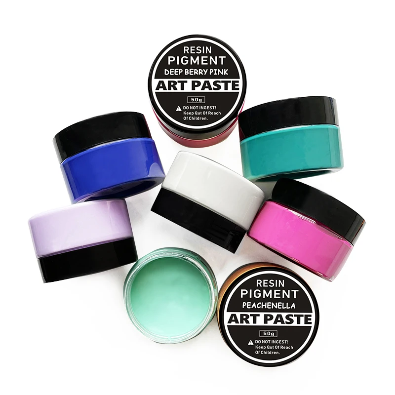Epoxy resin pigment paste 50g Epoxy Resin Tint with Spoon for Arts and Crafts Jewelry