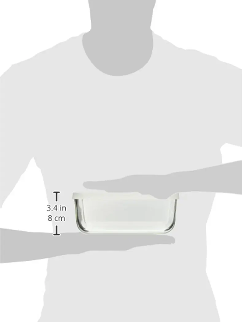 Multifunctional borosilicate food storage container  grade glass compart lunch box  with lid take away