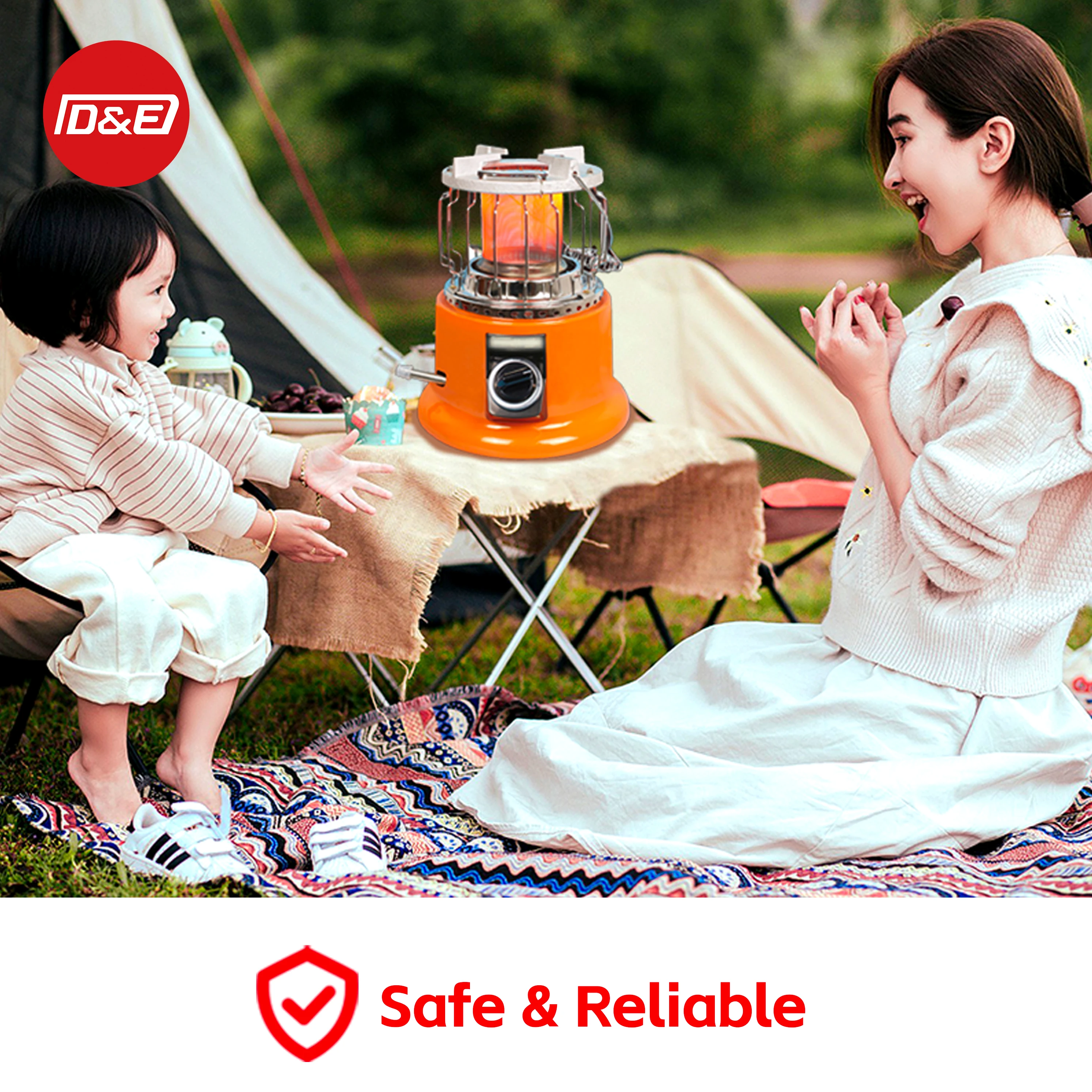 Outdoor And Indoor Heating&Cooking Machine 2.6kw Portable Gas Heater For Camping Traveling RV