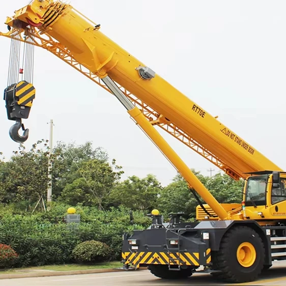 70 Ton Rough Terrain Crane Mobile Truck Crane RT70E With Discount Price in Stock