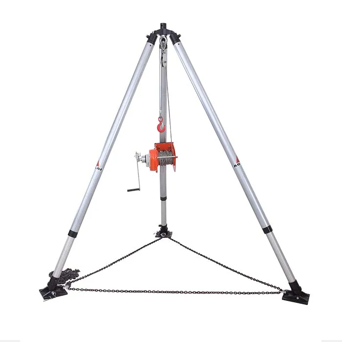 High strength safety equipment confined space rescue tripod