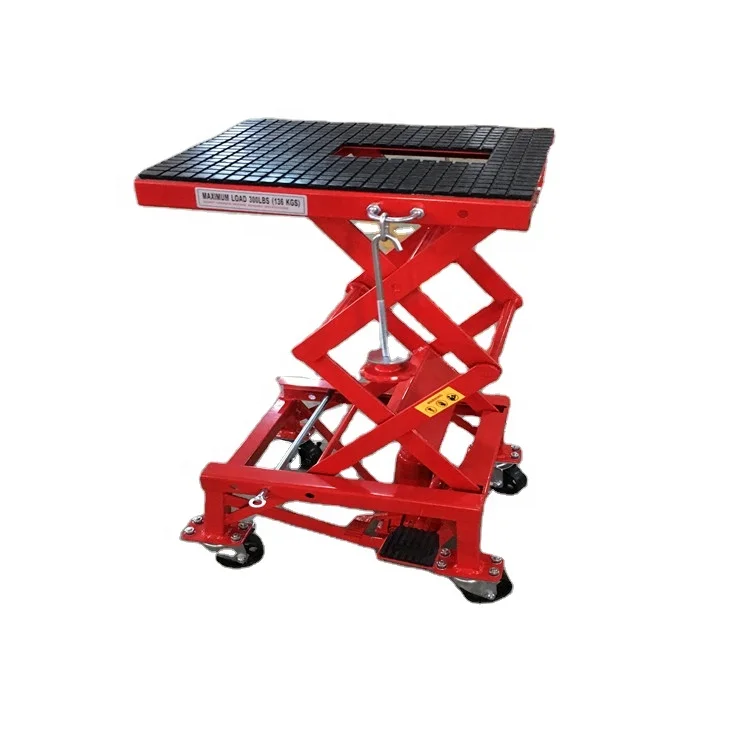300lbs Hydraulic  Motorcycle Lift Table with lifting height from 350mm to 870mm Model Nr. MCL4303