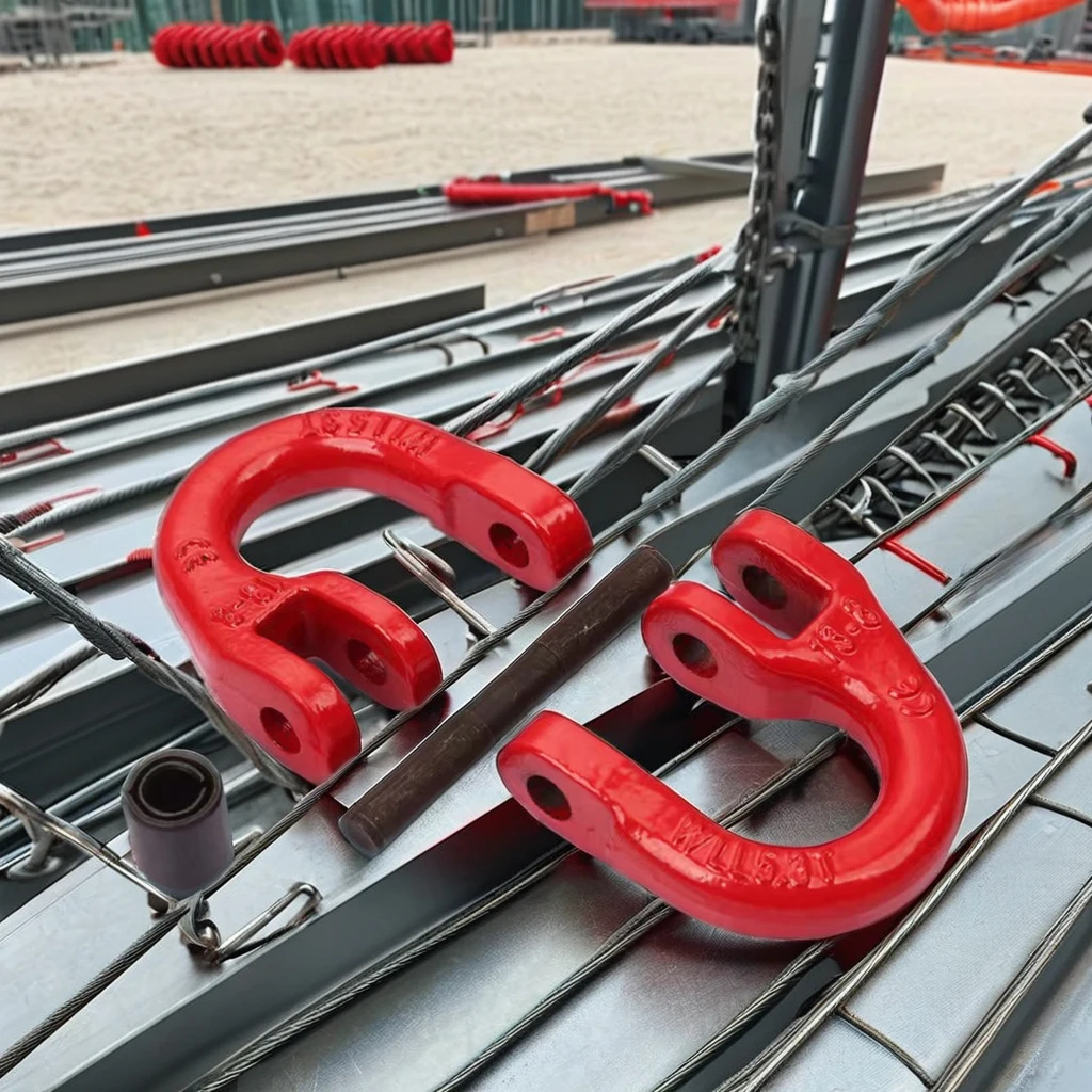 G80 Forged Double Link Butterfly Shackle Chain Alloy Material with Zinc Plated Finish Heavy Duty Usage Packed in Carton Box