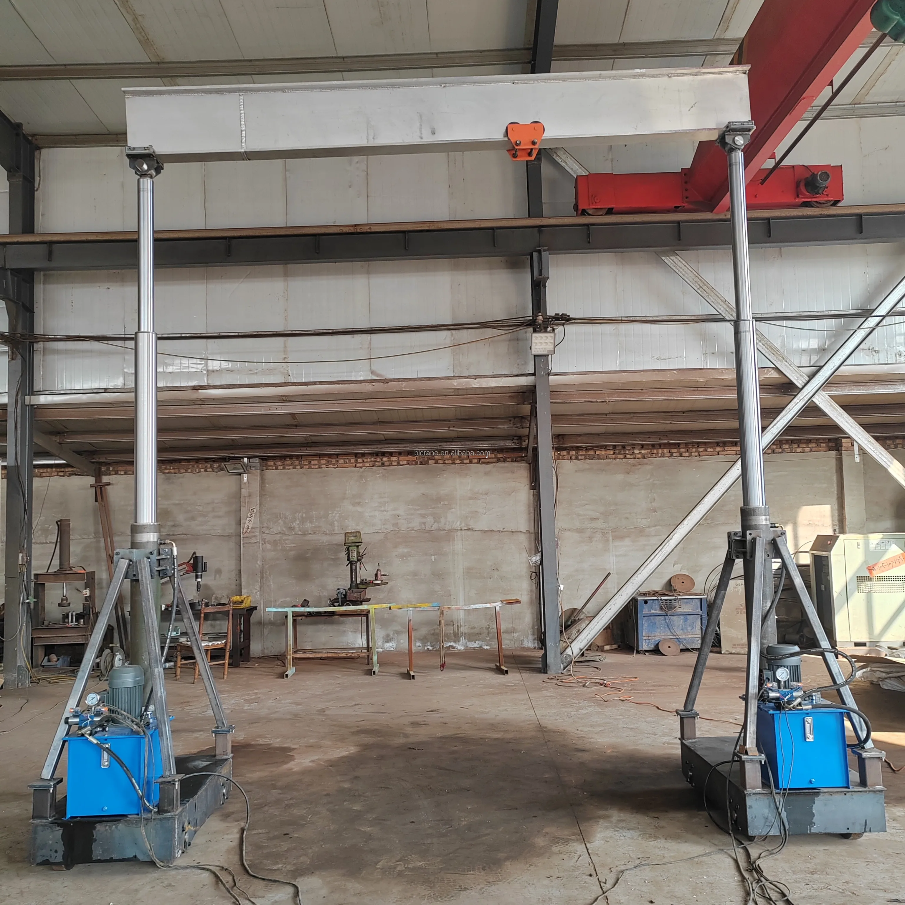 2 tons 5 tons portable hydraulic lift electric walking 115 volts trackless gantry crane height can be adjusted prices