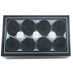wholesale 8 pcs/box everlasting rose real touch dried flower preserved roses head 4-5 cm grade b
