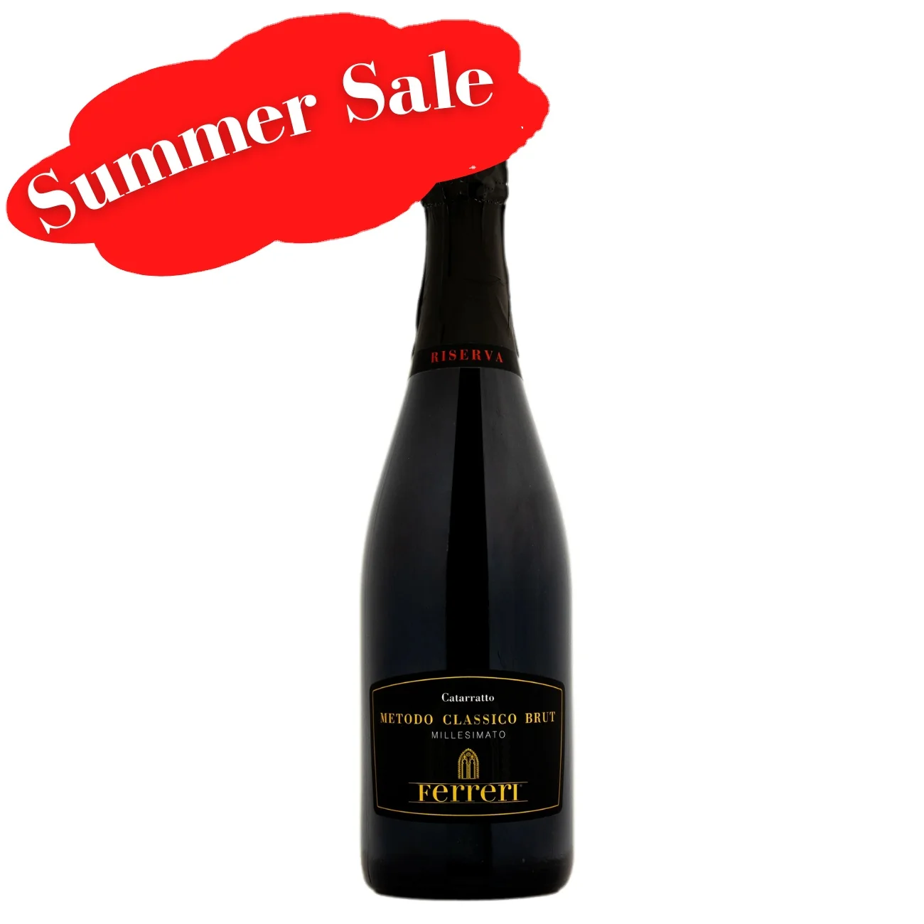 Exclusive Italian Sparkling FERRERI Wine for Restaurants Wine shops  White Grapes of Catarratto Extra Lucido 750 ml