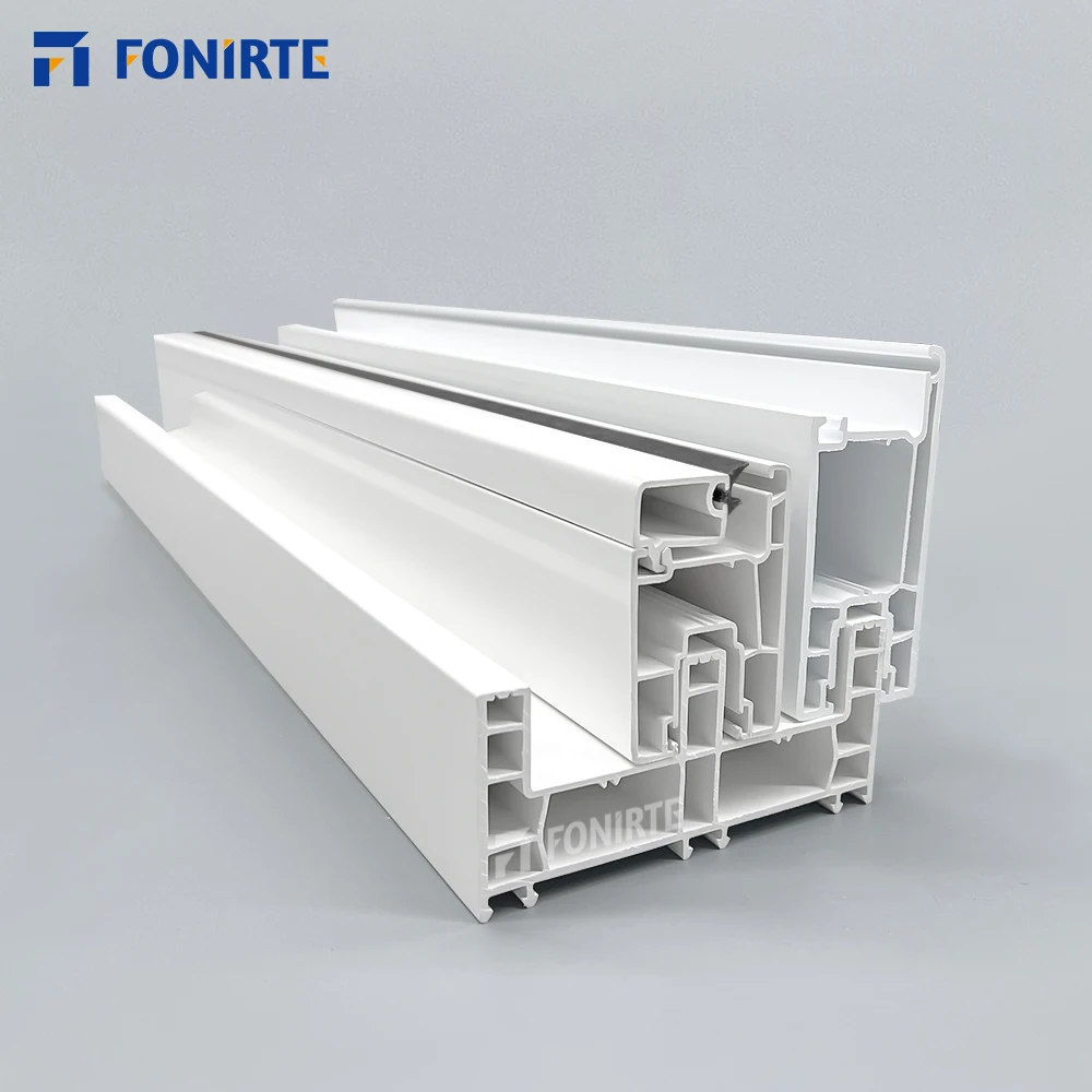 3 Track Upvc Profiles Plastic Door and Window for White Extrusion UPVC Doors & Windows Frame Customized FONIRTE,FONIRTE