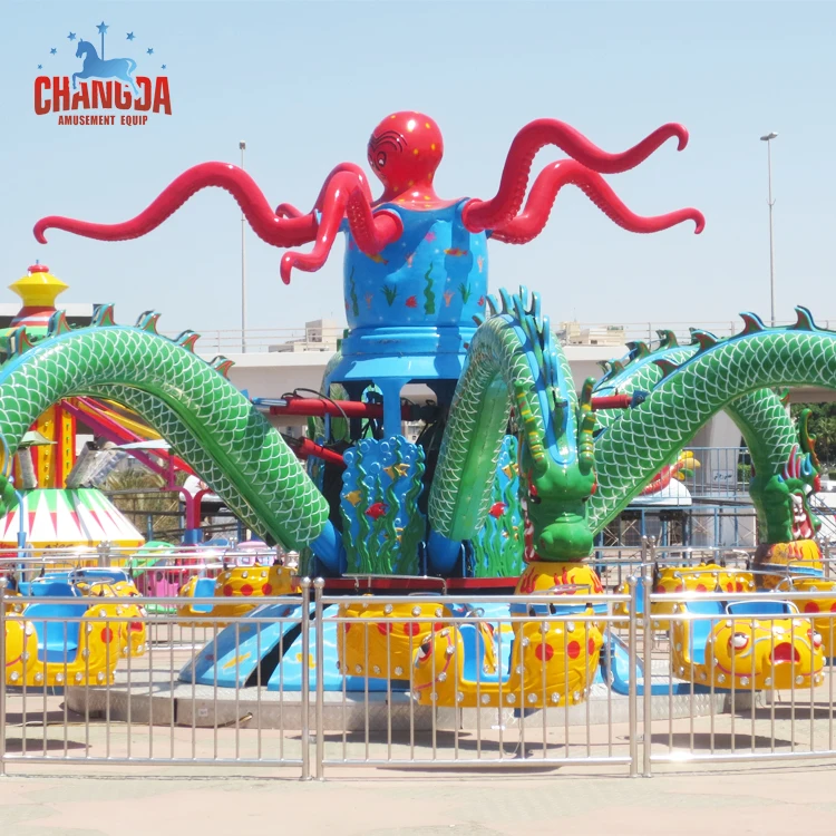 Amusement Park Giant Octopus Ride Theme Park Use Octopus Rides