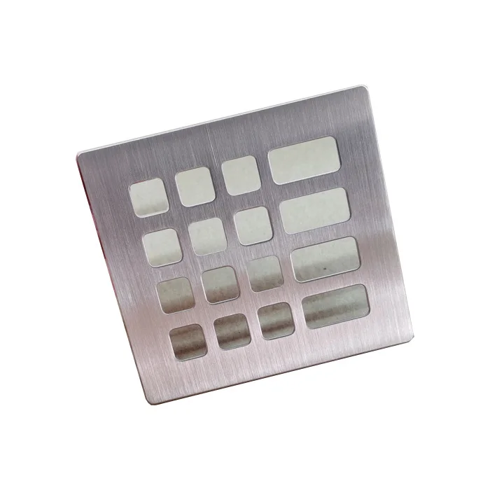 sheet metal fabrication stainless steel ATM keyboard front panel