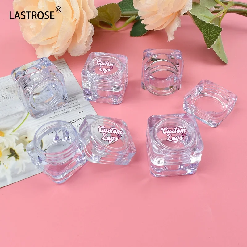Travel Size Acrylic Transparent Cream Containers Private Label Empty 5g Cosmetic Bottle Vegan Jar