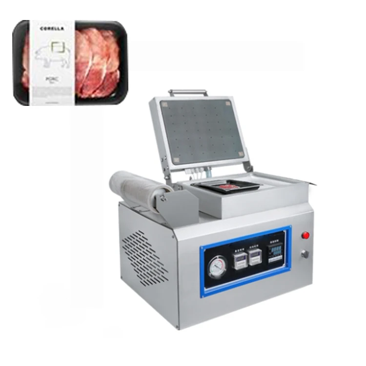 Semi-Auto Sandwich Sausage Chicken Automatic Thermoforming Vacuum Packing