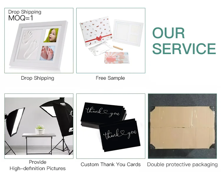 newborn baby handprint or footprint handprinter baby handprint clay baby footprint photo frame kit