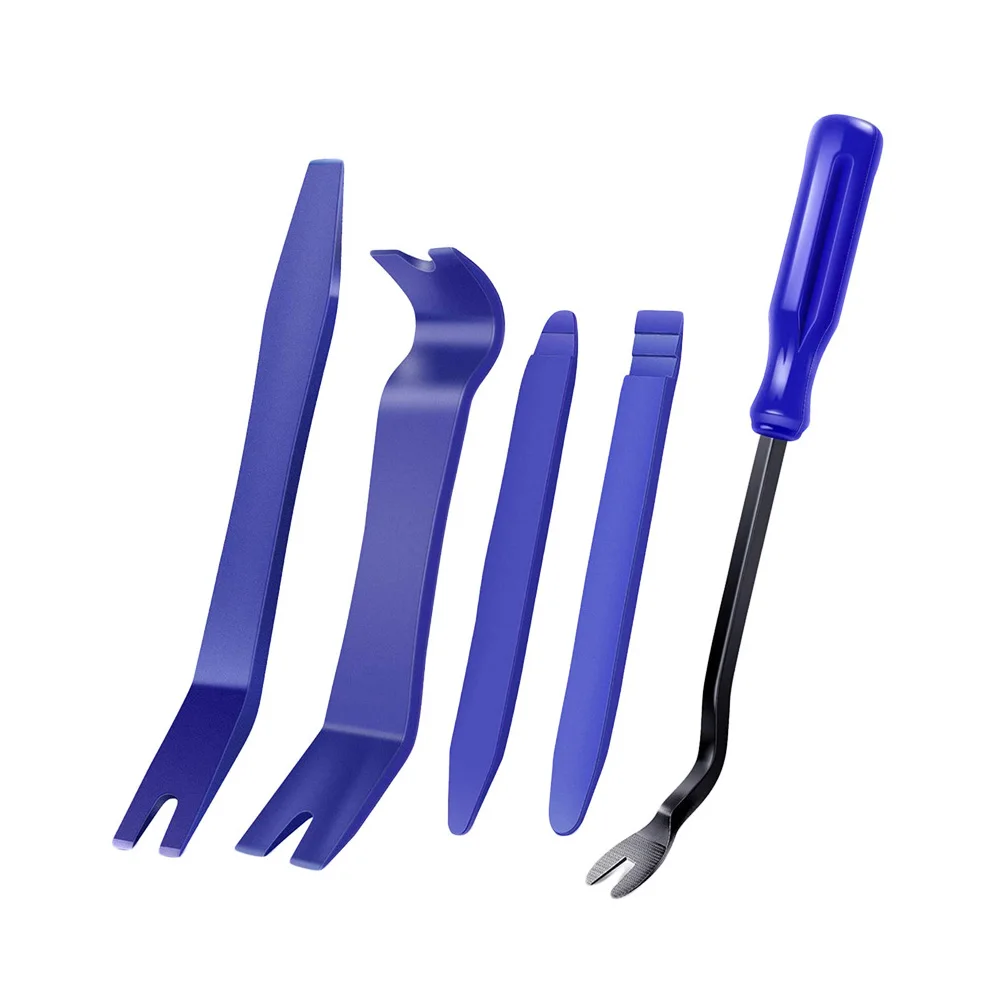 Plastic Pry Tools Car Fastener Rivet Clips Remover Auto Trim Removal Tools Kit For Vehicle Dash Audio Door Panel Window