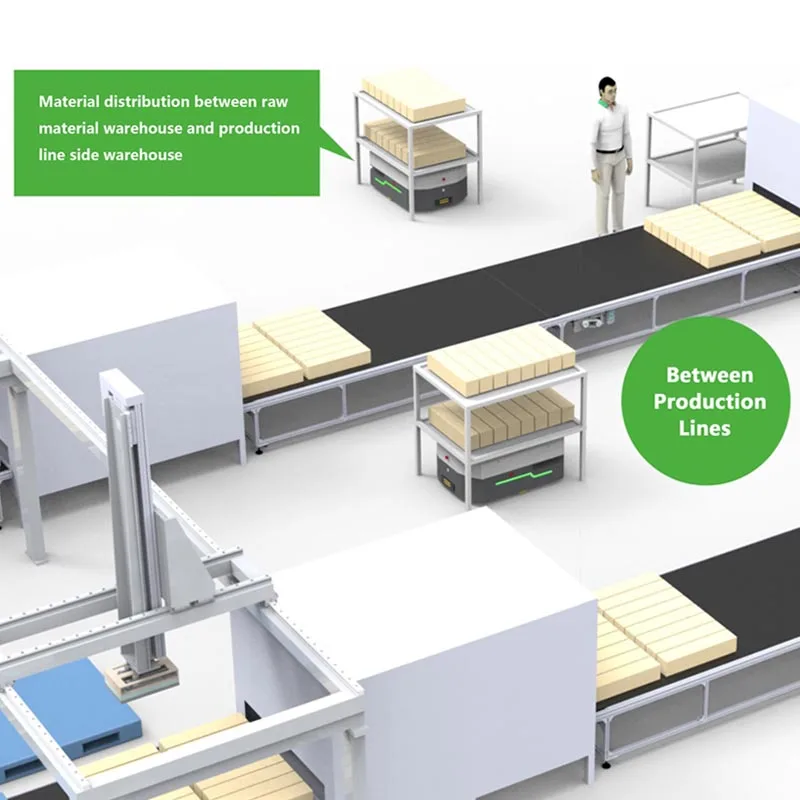 Material Handing  Chassis Vehicle Robot Cart  Mobile AGV Robot Robot Chassis Mobile