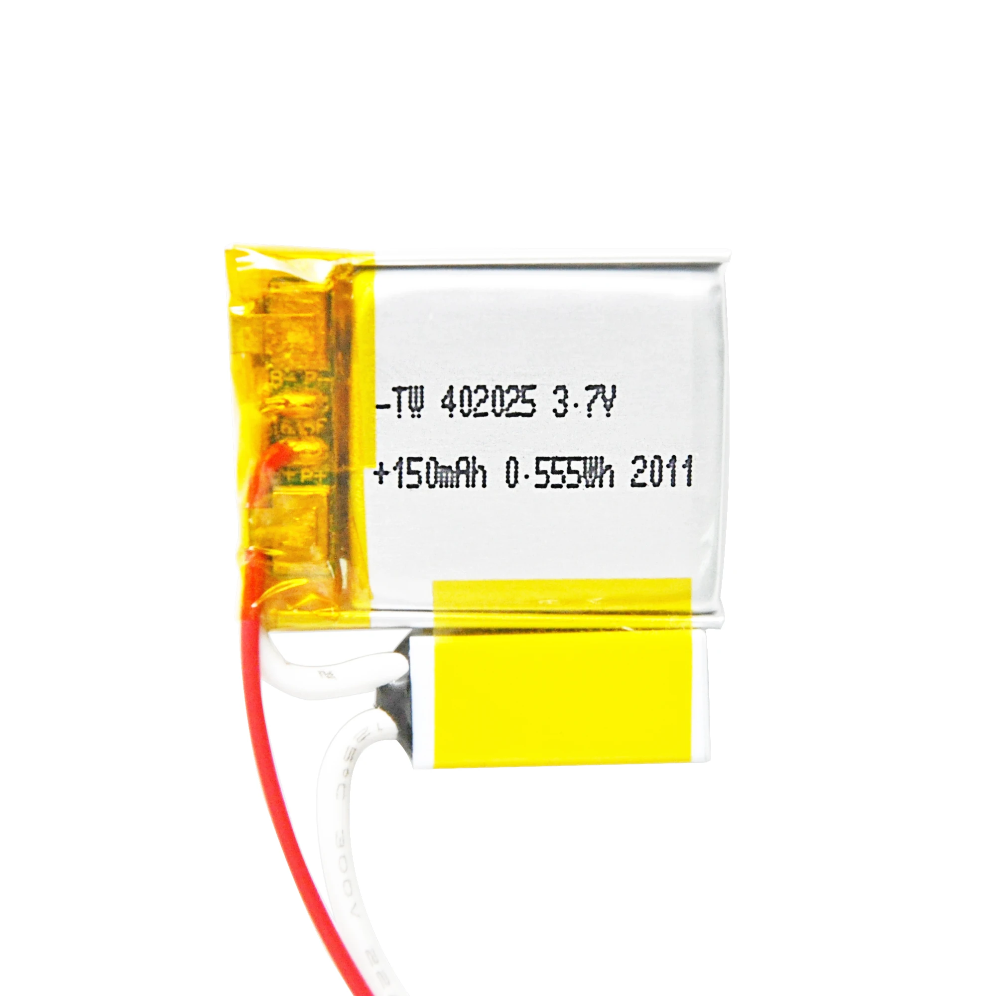 402025 3.7v Lipo Li-Ion Battery Cells 150mAh Lithium Polymer Battery For Wearable Device