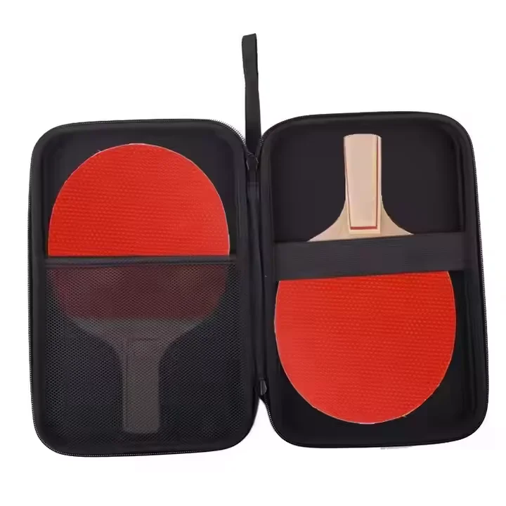 Dual Ping Pong Paddle and Ball Carrying Case Made of EVA Fits for 2 Paddles and 2 Balls (Case Only)