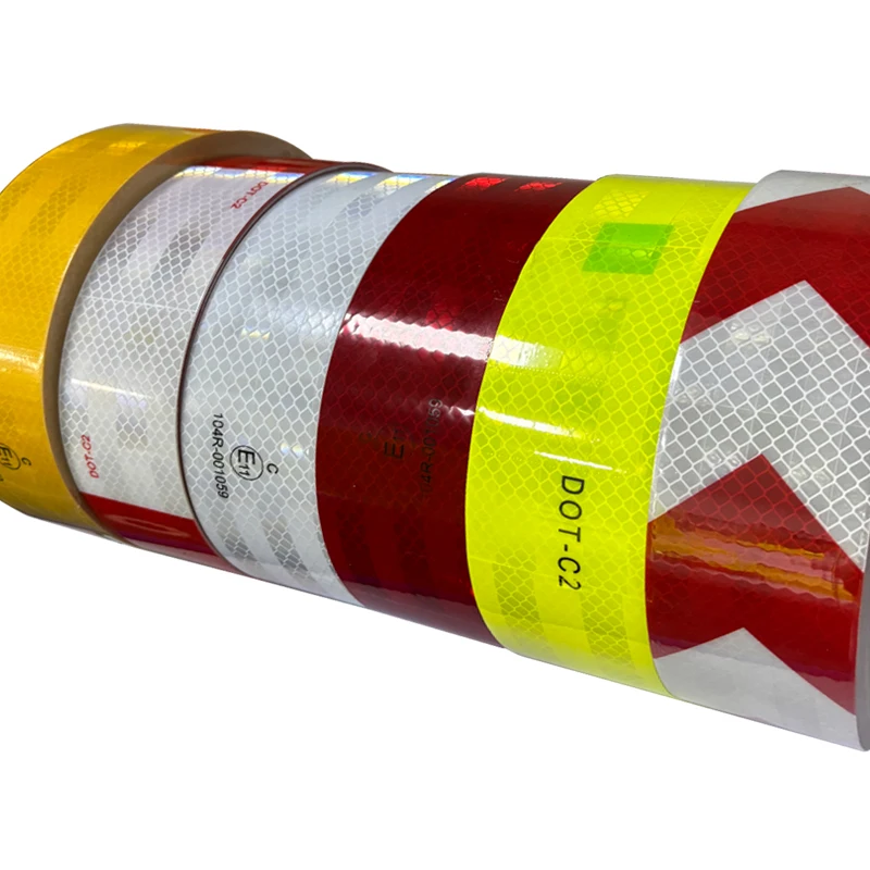 EONBON Wholesale Waterproof Self Adhesive Ece 104r Trucks Trailer Safety Retro Cinta Reflectiva Dot C2 Reflective Tape For Car