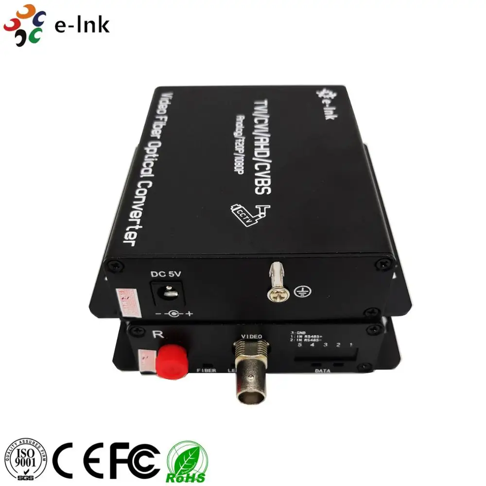  1ch 1080P HDTVI волоконно-оптические Передатчики