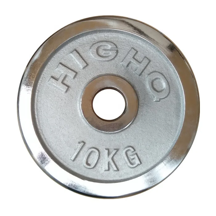 calibrated weight plates for gym commercial Sports Cast Iron Barbell  Weight Plates Round barbell electroplating Plate