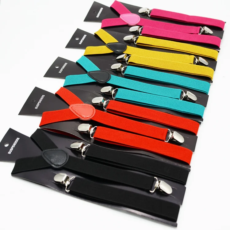 Adjustable Elastic Y Back Style Suspenders for Men and Women With Strong Metal Clips