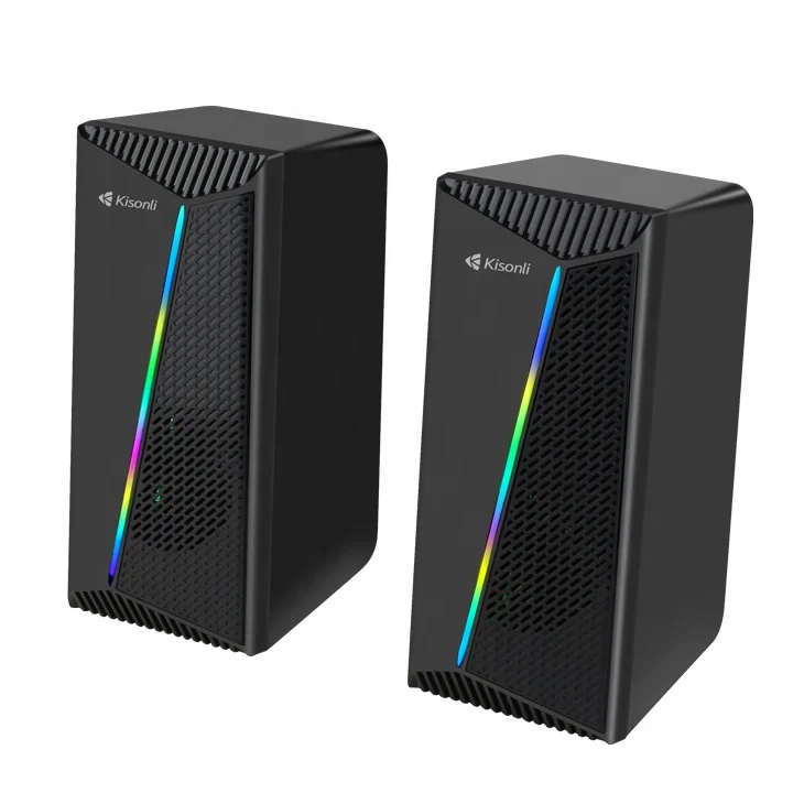 USB Wired RGB Desktop Computer Laptop Speaker Home Speaker Mini  Desktop Small Gaming Speaker