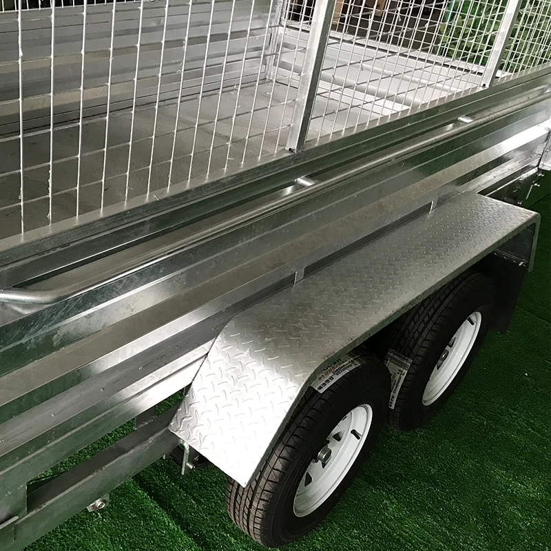 Custom Heavy Duty Hydraulic Tipper Tilt tractor tipper trailer With Brake