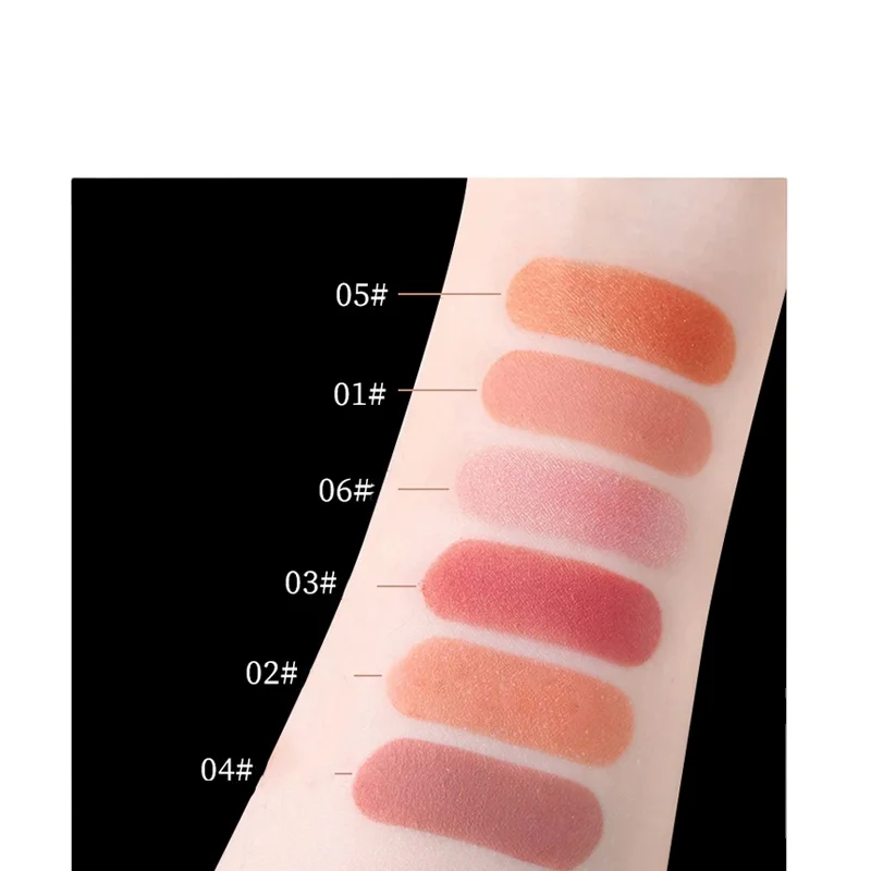 Wholesale Vegan Makeup OEM Logo Single Blush Powder Blush Private Label For Black Skin
