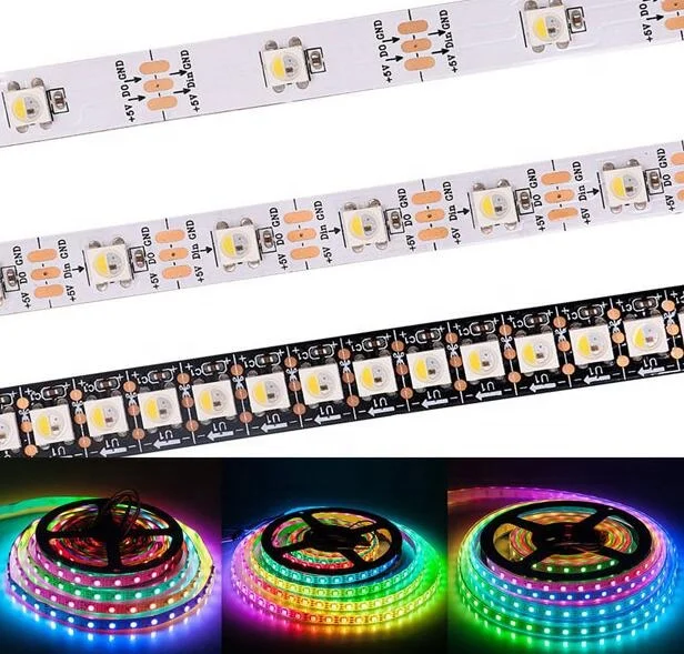 New Hot Dc5V Ws2812B Sk6812 Addressable Programmable Rgb Rgbw  4 in 1 Led Strip Light