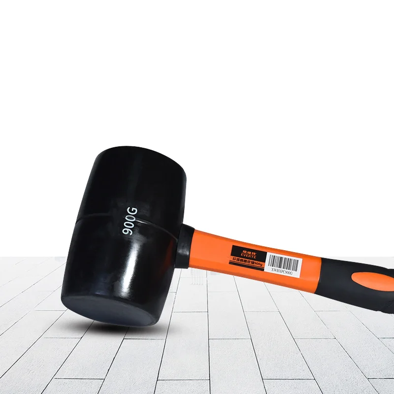 Professional Custom Rubber Mallet Hammer with Firbregalss Handle