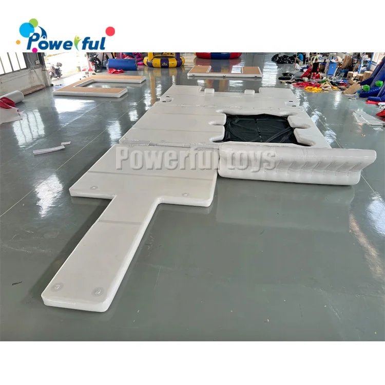 jellyfish antic inflatable floating ocean swimming pool jet ski dock and sofa combo for yacht party