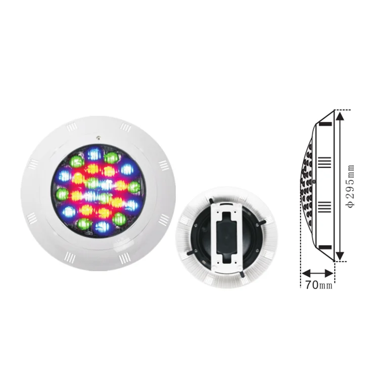 AC 12 В 15 Вт 18 25 35 45 7 цветов IP68 RGB подводный светодиодный свет для бассейна с радиочастотным пультом