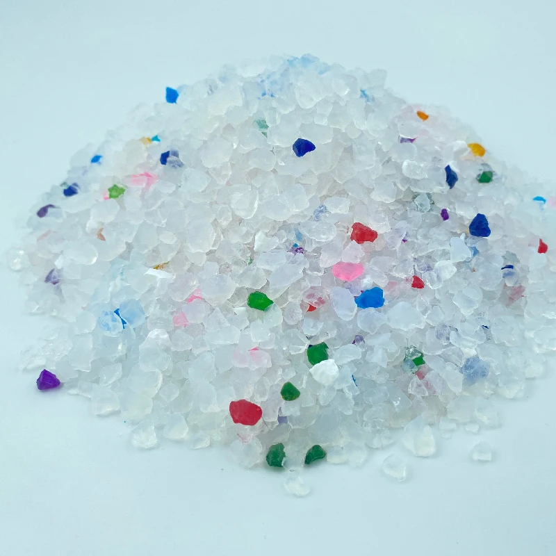 dust free ecological natural strong clumping silica gel cat litter crystal highly 3.8 L absorbent silica gel cat litter