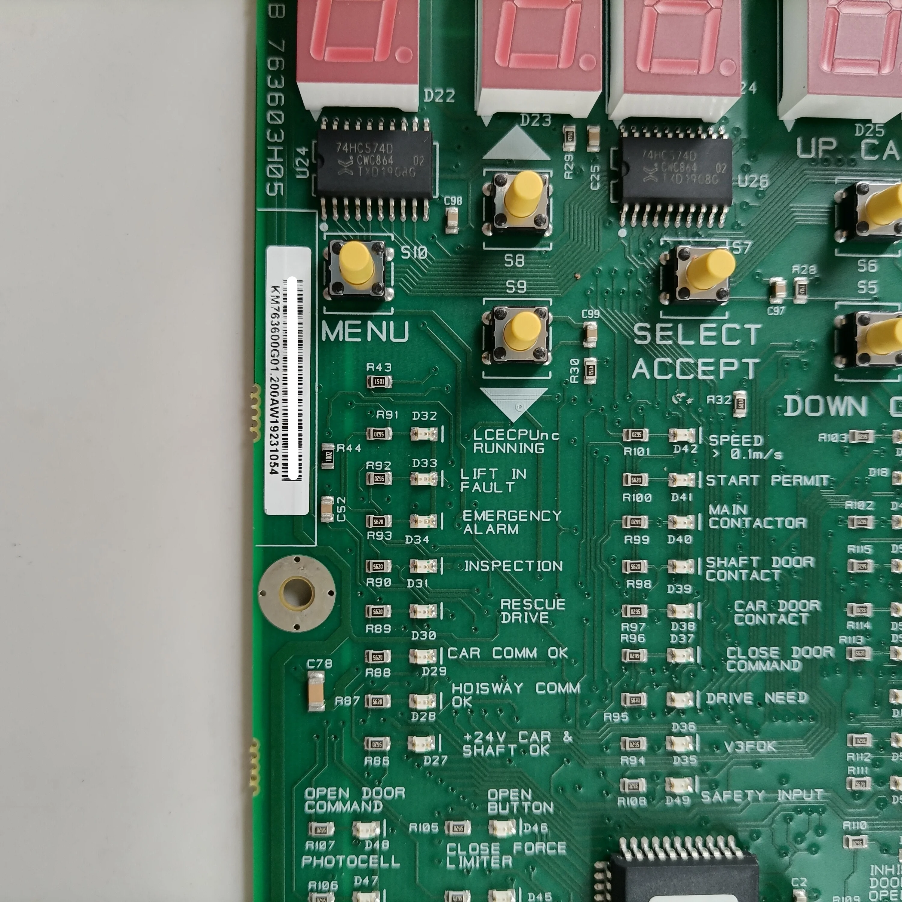 KM763600G01 LOP-CB 763603H05 Elevator Main Inverter Driver PCB Board Elevator Spare Parts