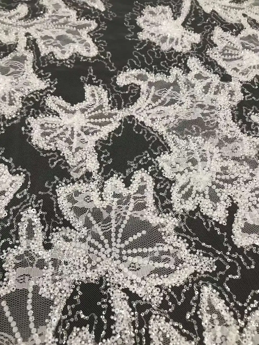 Custom china wholesale net lace fabric dubai