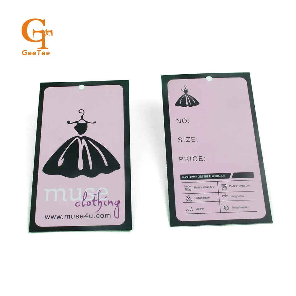 Бумажная подвесная бирка с логотипом на заказ