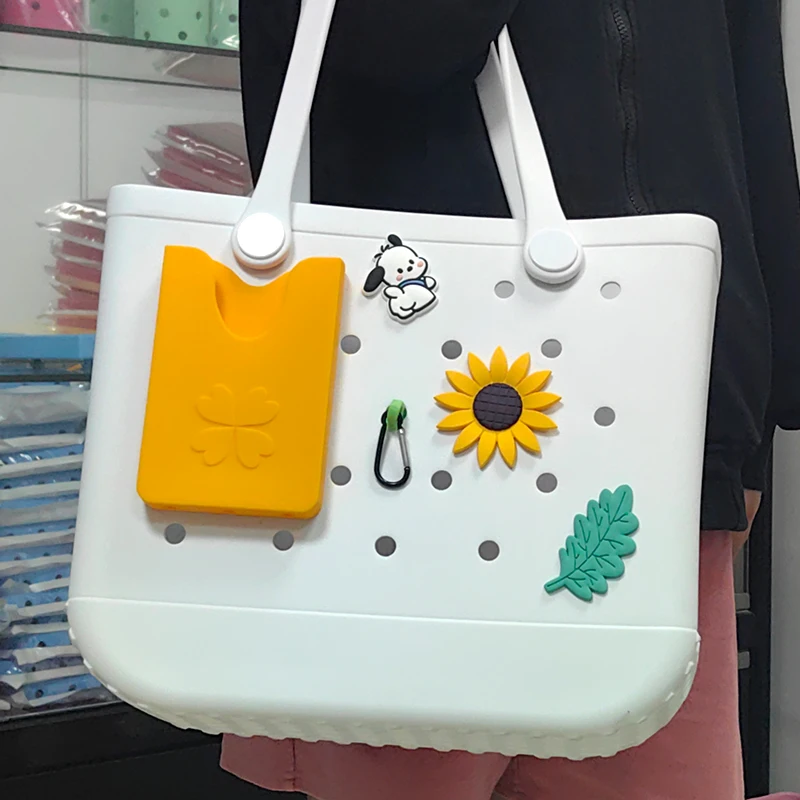 Bogg Bag Accessories Soft Rubber Silicone Phone Holder Insert Bogg Beach Bag Charm Phone Case