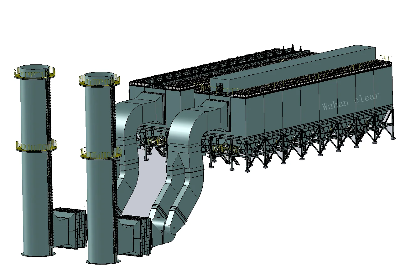 Пылесборник с длинным мешком и импульсным мешком низкого давления
