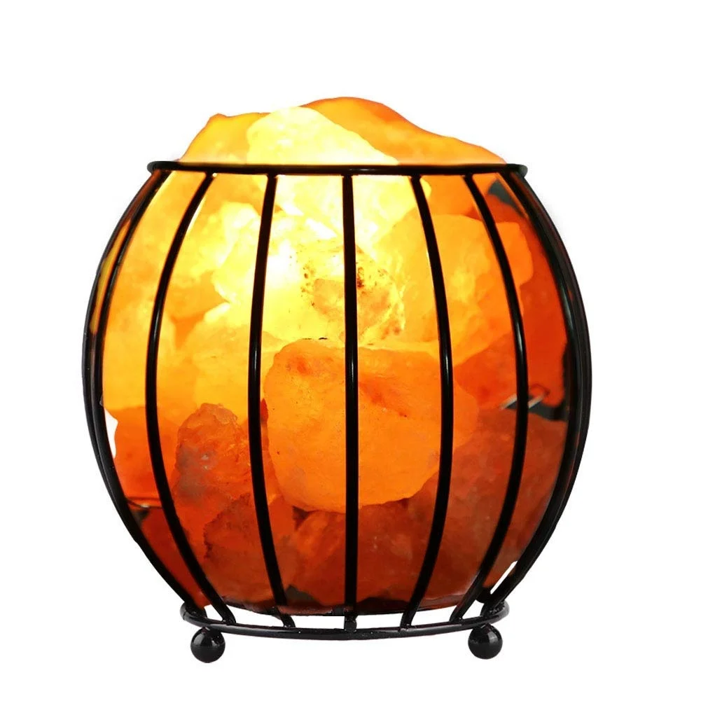 
Iron Basket Himalayan Salt Lamps/ Himalayan Natural Salt Hand Crafted Iron Basket salt lamp 