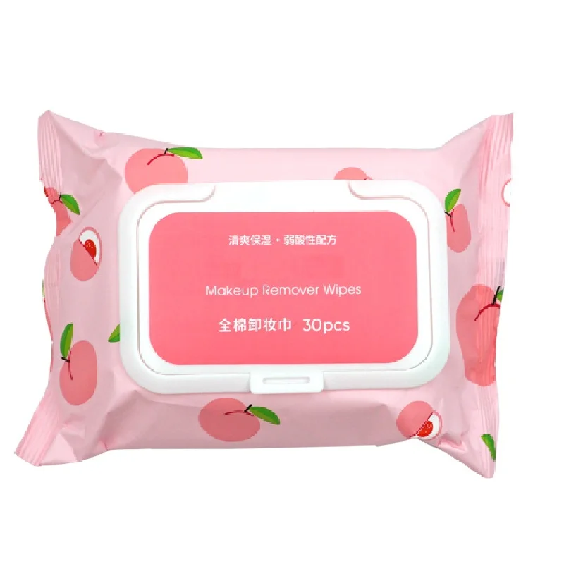 Custom Big Disposable Non Woven Cotton Water Facial Hand Cleansing Adult Alcohol Free Wipes