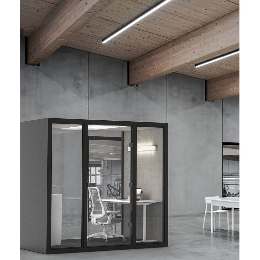 Soundproof Study work pod meeting phone booth acoustic booth studio modern soundproof silence work booth recording ventilation
