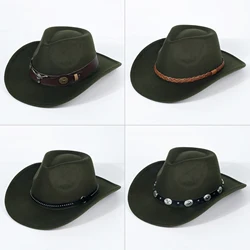 Wholesale 2022 New Style Straw Hats Texas black Cowboy Hats For Adults