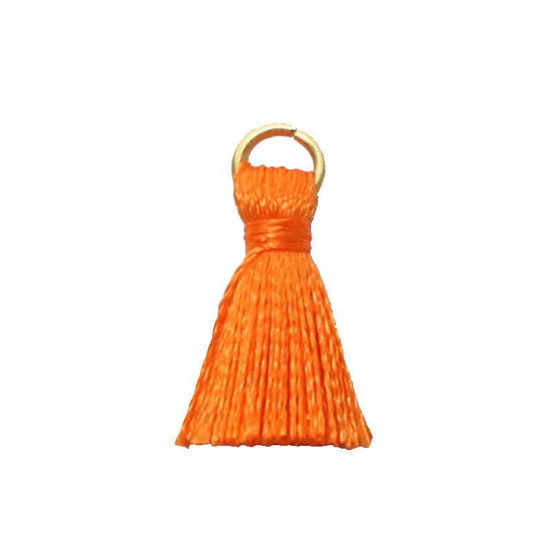 2cmGold hoop Ice Silk mini fimbrilla Clothing accessories hanging Su multi-color optional polyester tassel tassel