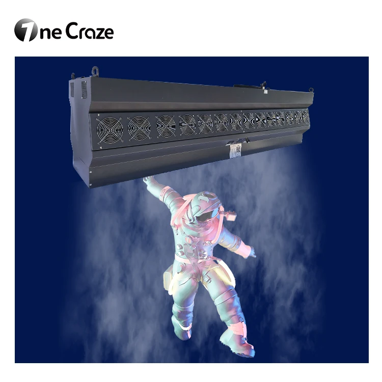 Factory price downward fog screen 3d display mapping projector projection mist screen water fog machine