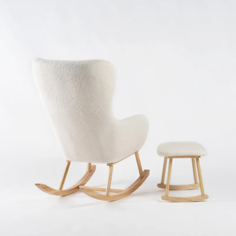 Living Room Nursing Nursery Mummy Breastfeeding Rocking Chair with Armrest