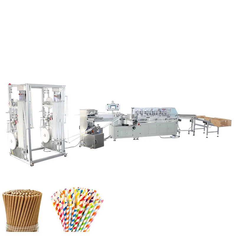 Factory Custom High Speed Full Automatic Single Paper Straw Packing Machine With Low Cost