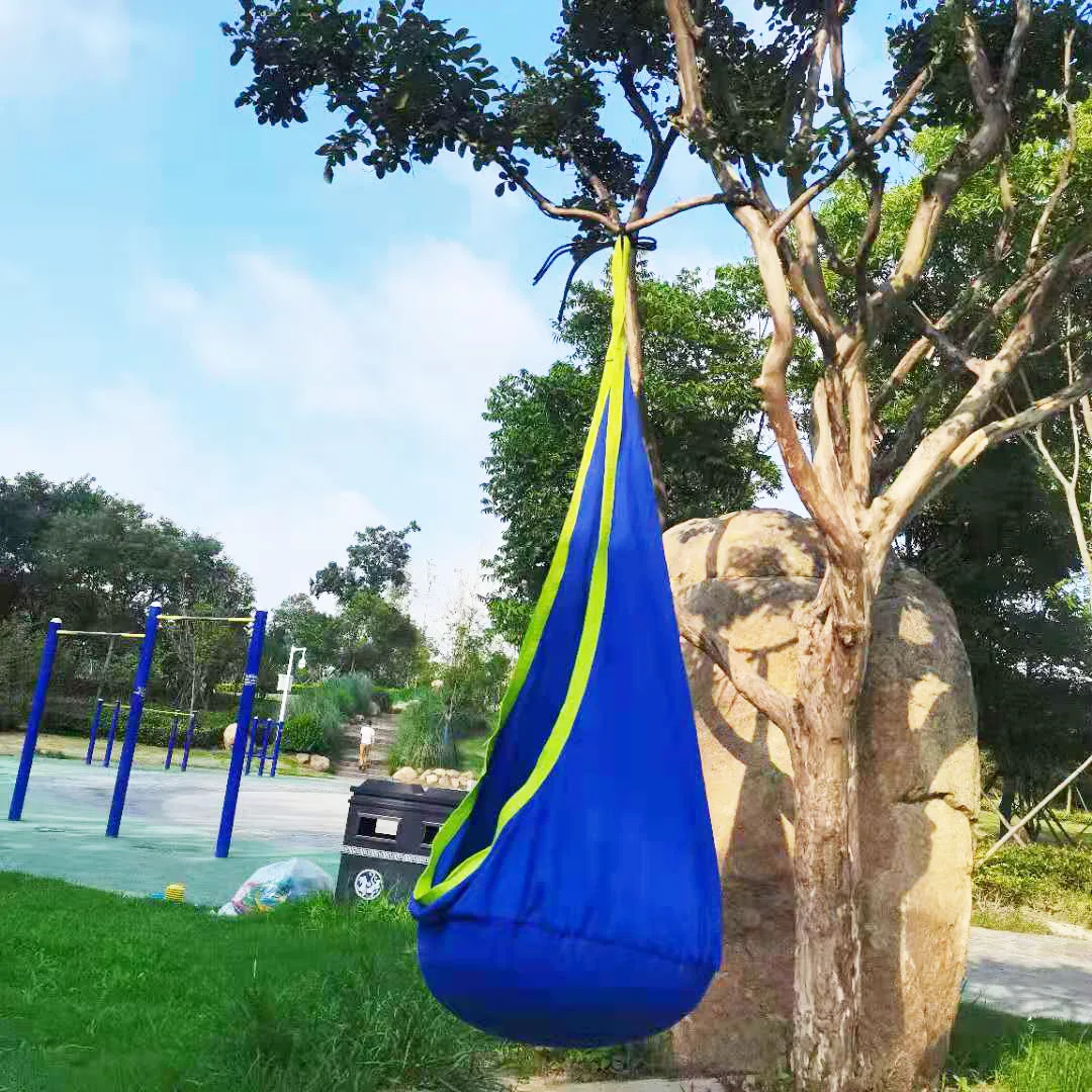 Manufacturer LOW MOQ Custom Kids Pod Swing Seat 100% Nylon Child Baby Hammock Hanging Chair