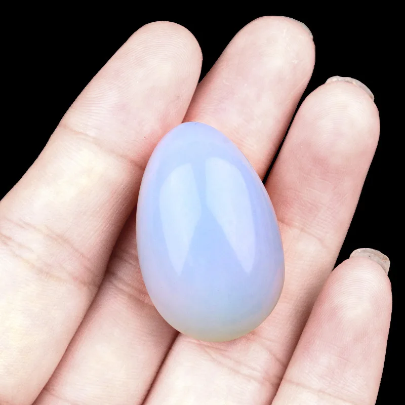 Popular Design Natural Yellow Jade Stone Bird Eggs Crystal Stone Crafts For Kids Educational Toys